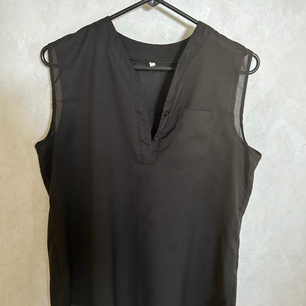 Black Tank Blouse
